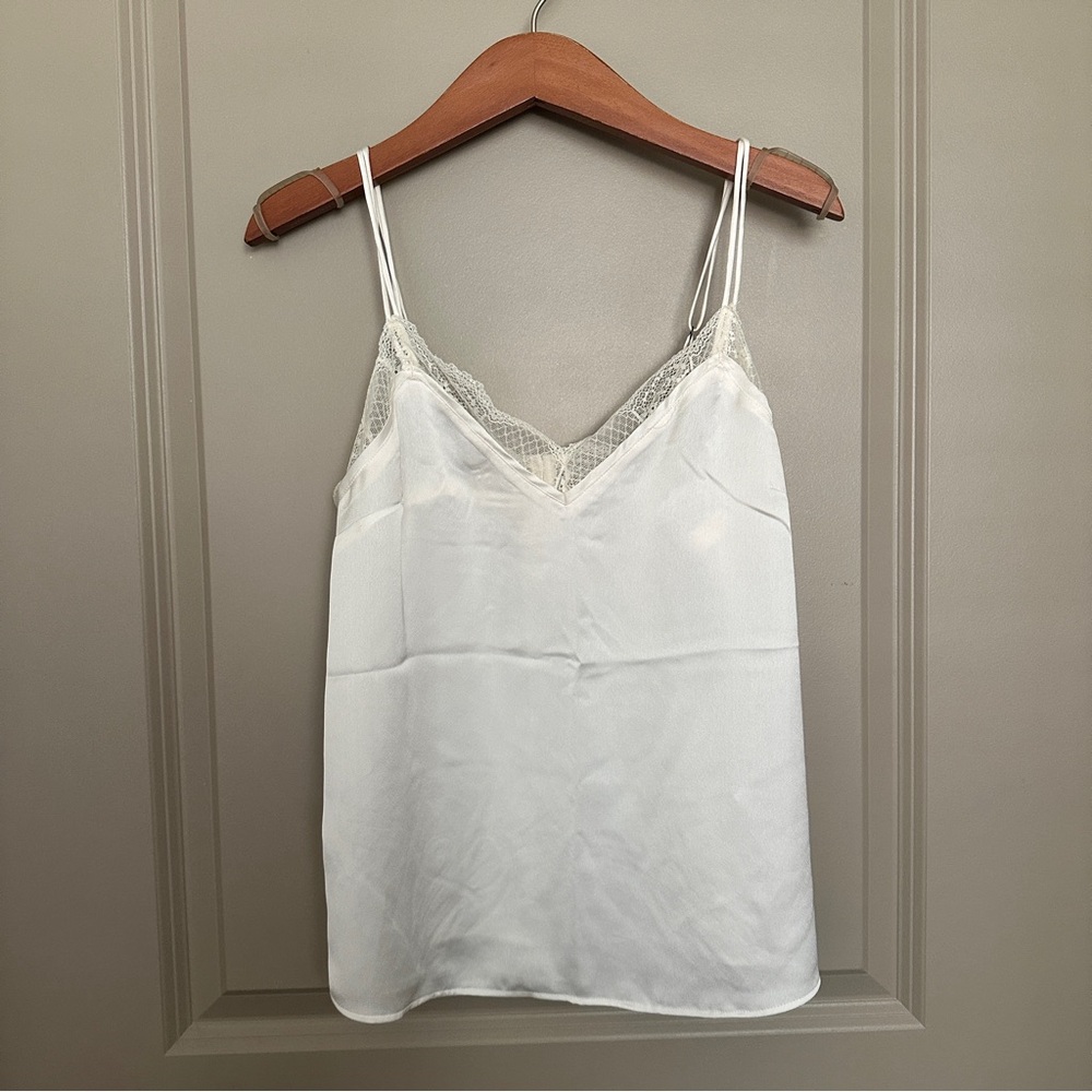 Abercrombie Lace Trim Tank Top